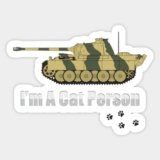 Panther tank for a real Cat person! Sticker